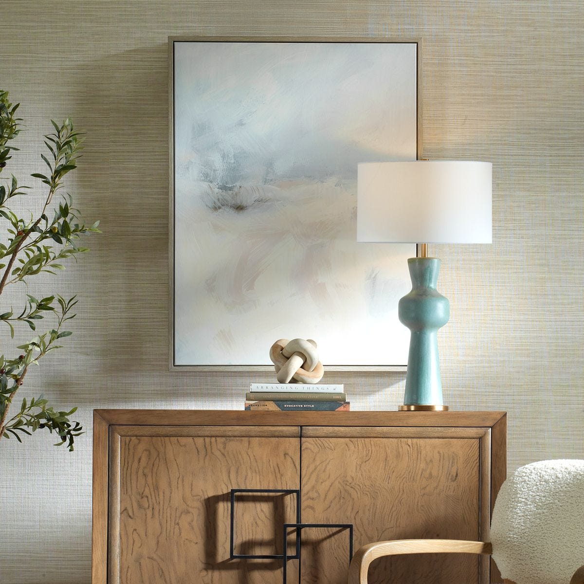 Simple Serenity Framed Canvas