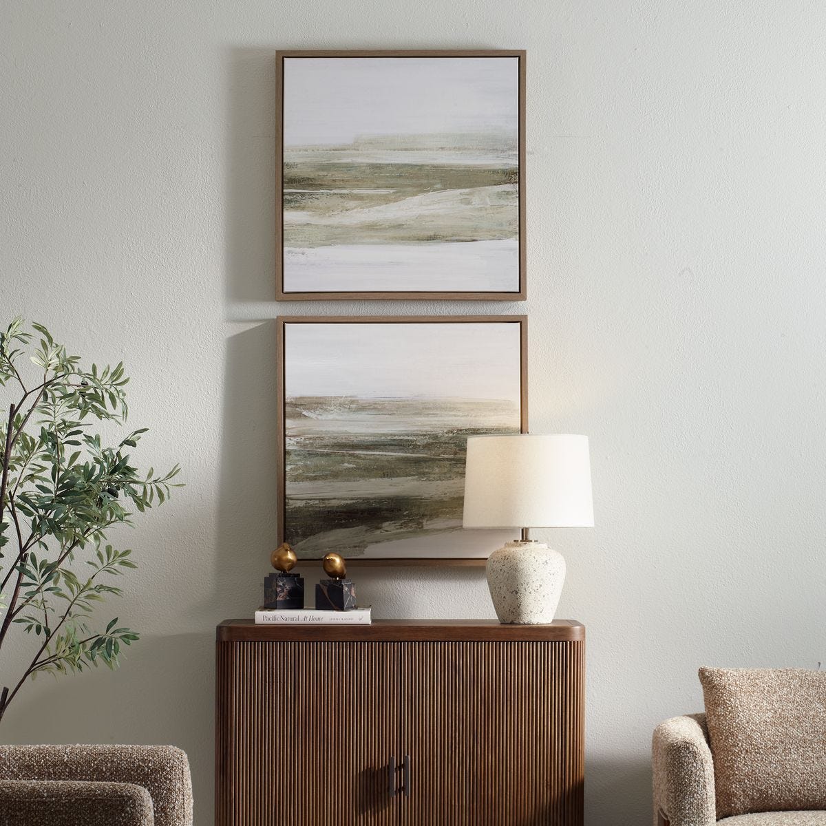 All Of A Sudden Framed Canvases, S/2