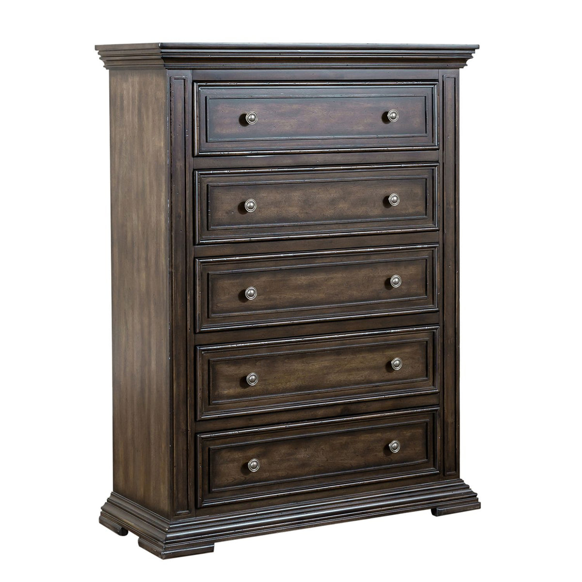 361-BR-KPBDMCN - King Panel Bed, Dresser & Mirror, Chest, Night Stand - Liberty Furniture