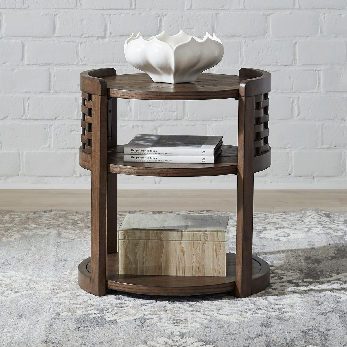 369-OT1021 - Round Chairside Table - Liberty Furniture