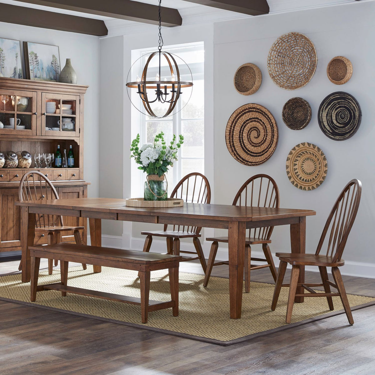 382-DR-6RTS - 6 Piece Rectangular Table Set - Liberty Furniture