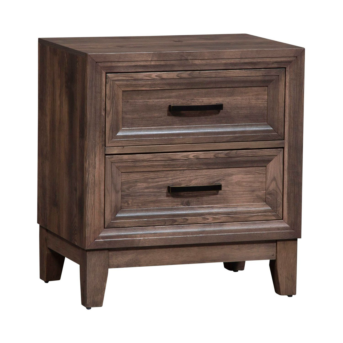 384-BR-KPBDMCN - King Panel Bed, Dresser & Mirror, Chest, Night Stand - Liberty Furniture