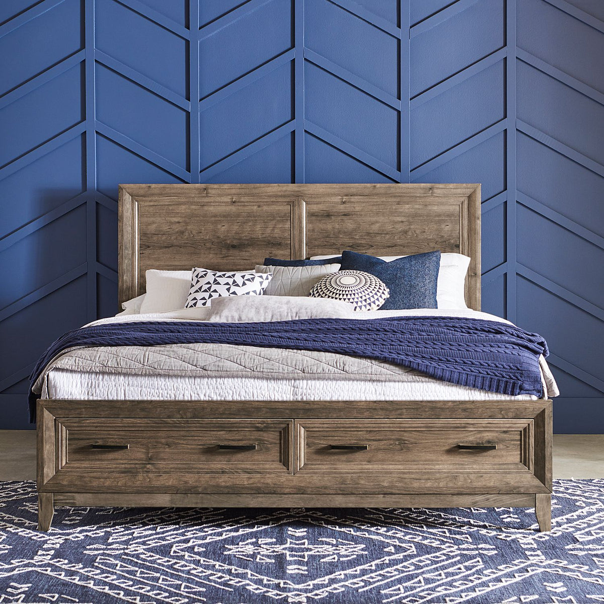 384-BR-KSBDM - King Storage Bed, Dresser & Mirror - Liberty Furniture