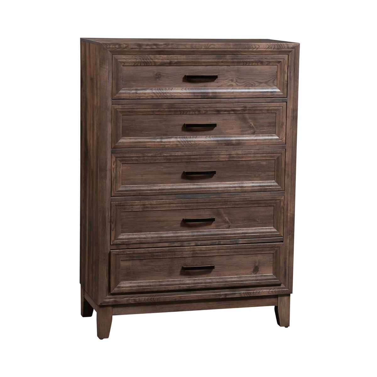 384-BR-QPBDMC - Queen Panel Bed, Dresser & Mirror, Chest - Liberty Furniture
