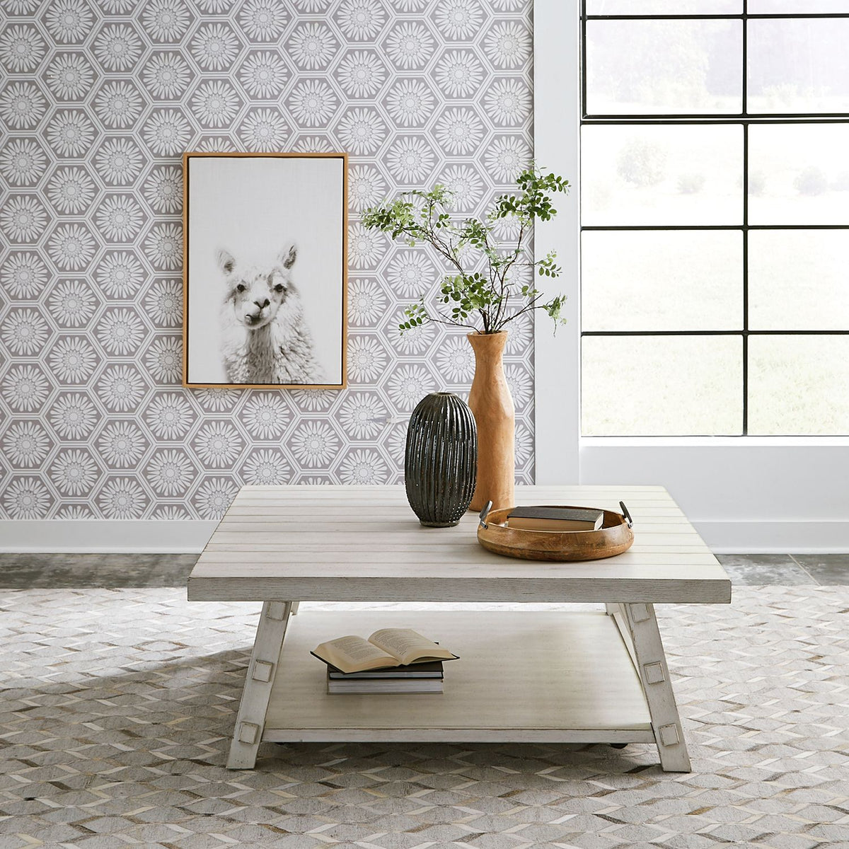 406W-OT1014 - Oversized Square Cocktail Table - Liberty Furniture