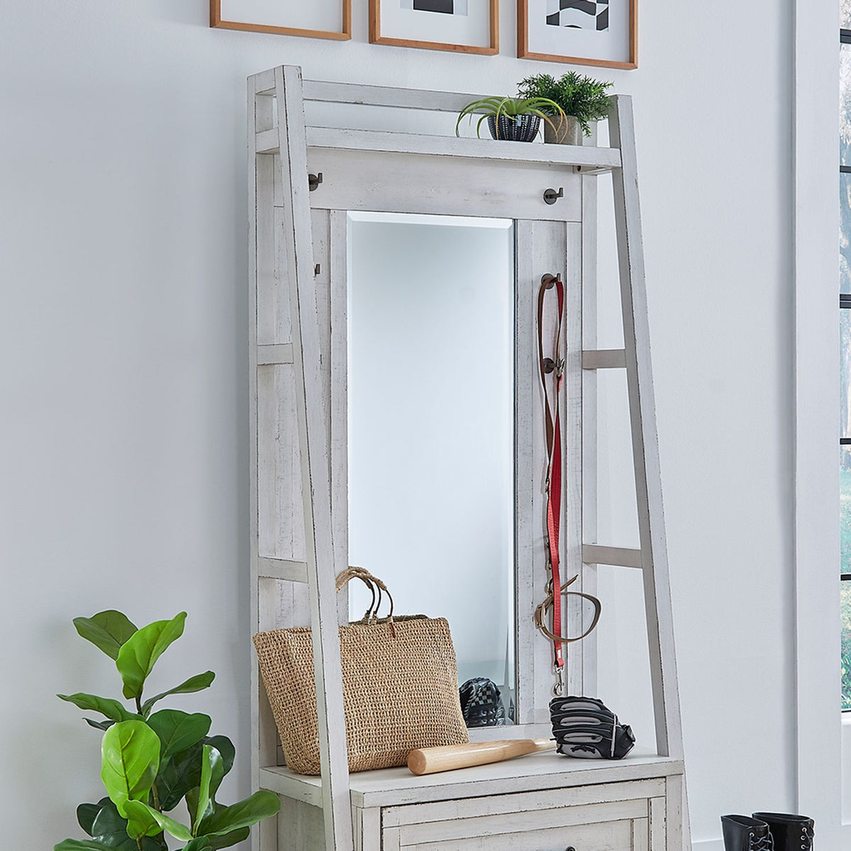 406W-OT1018T - Hall Tree Top - Liberty Furniture