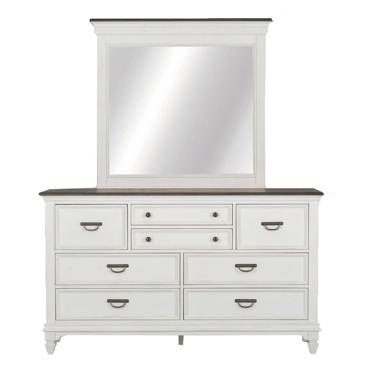 417-BR-CPBDM - King California Panel Bed, Dresser & Mirror - Liberty Furniture