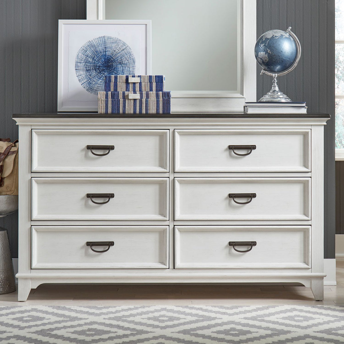 417-BR30 - 6 Drawer Dresser - Liberty Furniture