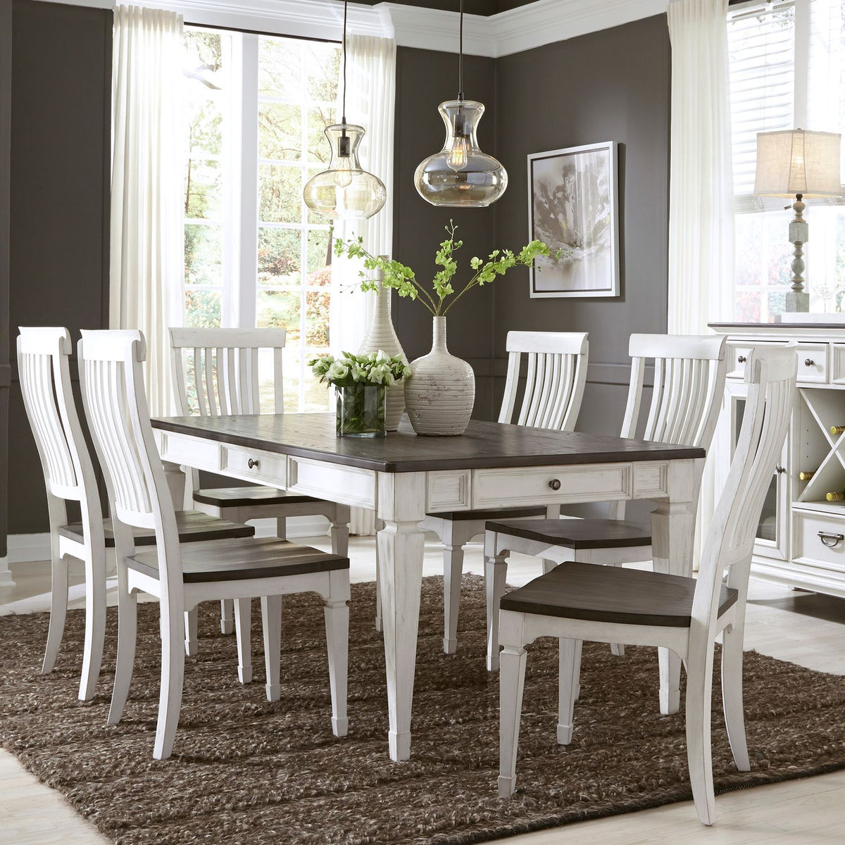 417-C1500S - Slat Back Side Chair (RTA) - Liberty Furniture