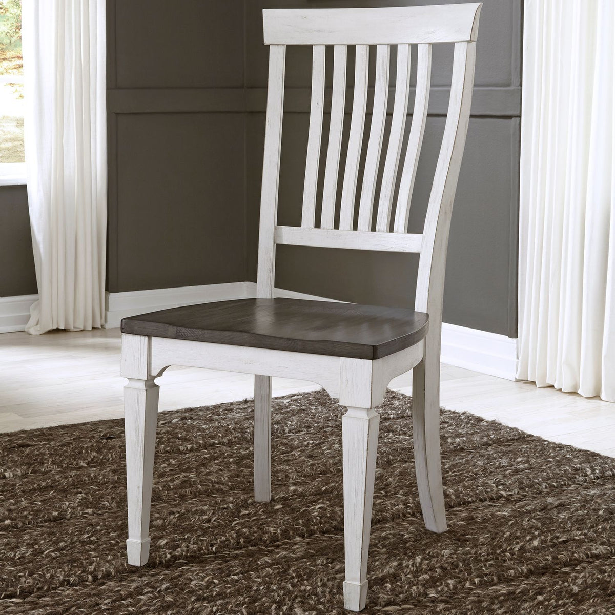 417-C1500S - Slat Back Side Chair (RTA) - Liberty Furniture