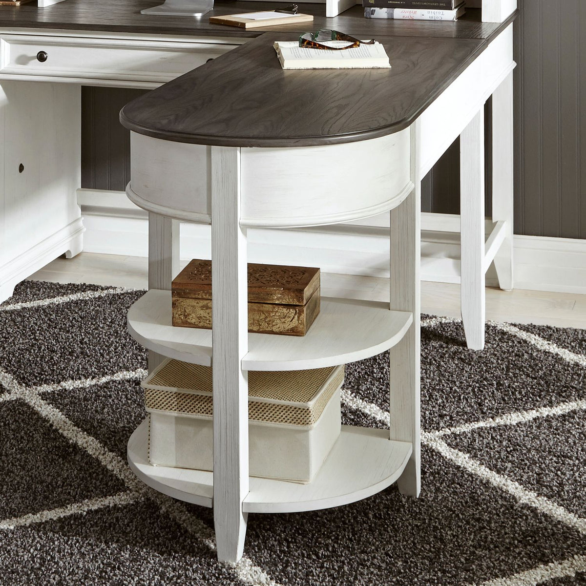 417-HO111T - L Writing Desk Top - Liberty Furniture