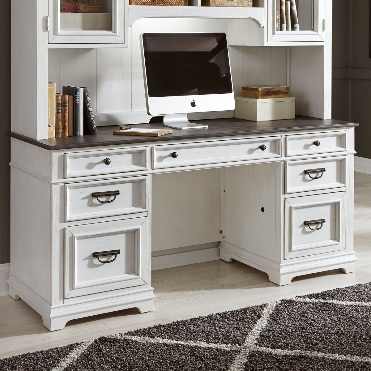 417-HO120T - Jr. Executive Credenza Top - Liberty Furniture