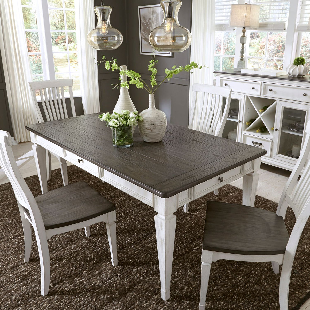 417-T4072 - Rectangular Leg Table - Liberty Furniture