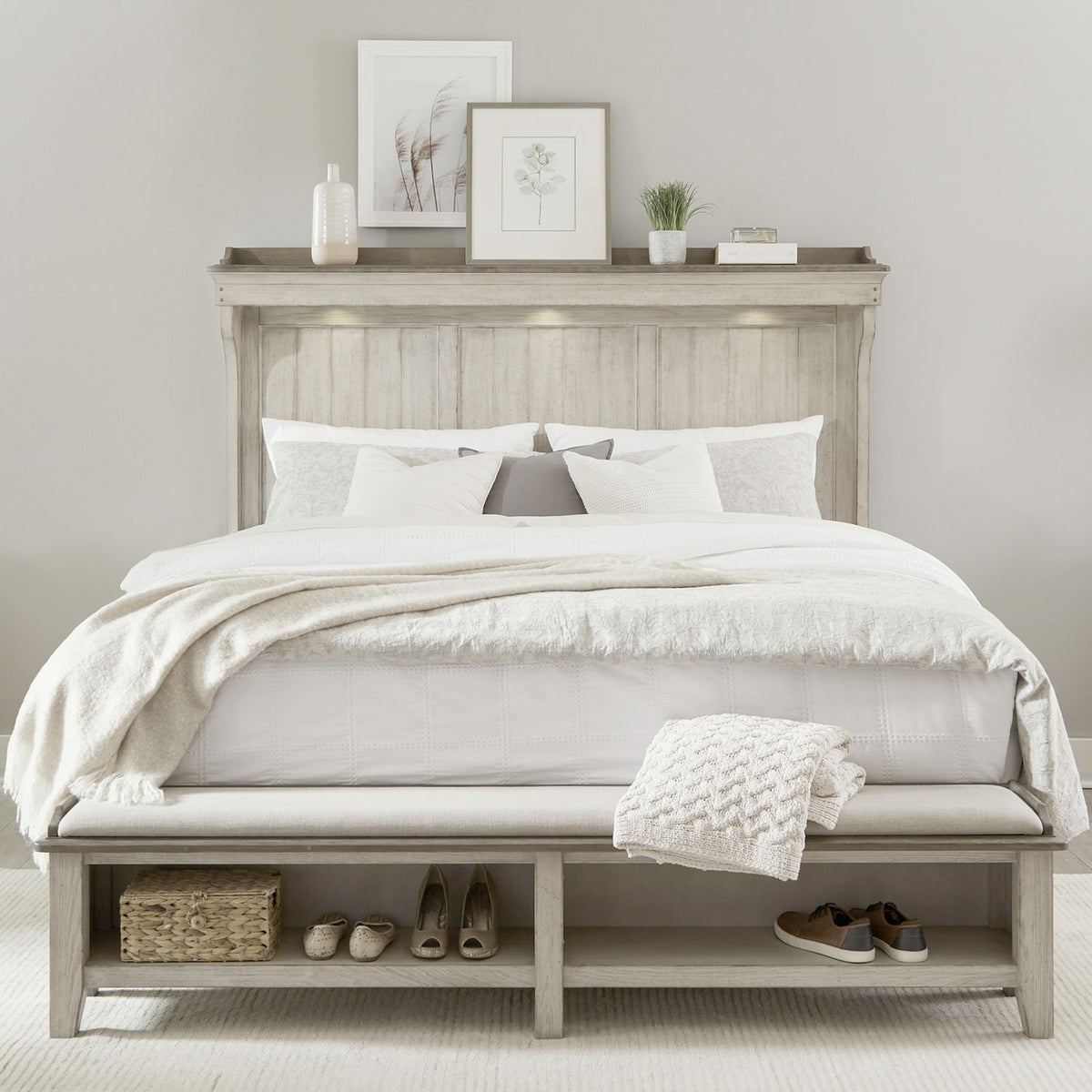 457-BR-KMS - King Mantle Storage Bed - Liberty Furniture