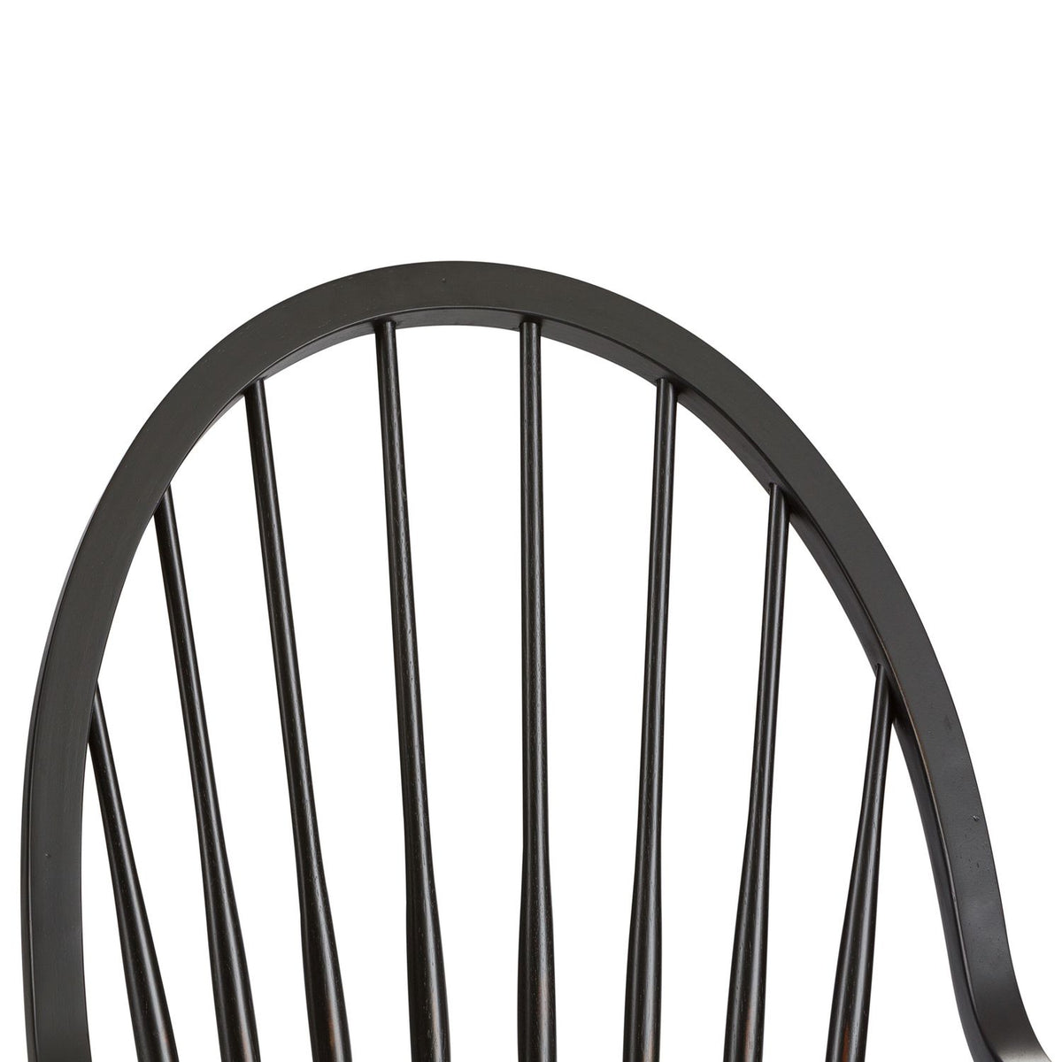 482-C1000A - Windsor Back Arm Chair - Black - Liberty Furniture