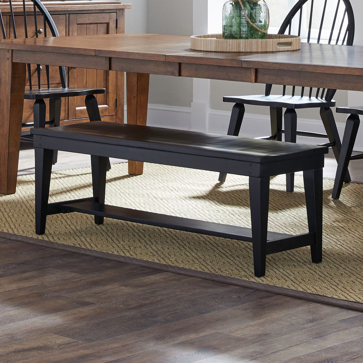 482-C9000B - Bench - Black (RTA) - Liberty Furniture