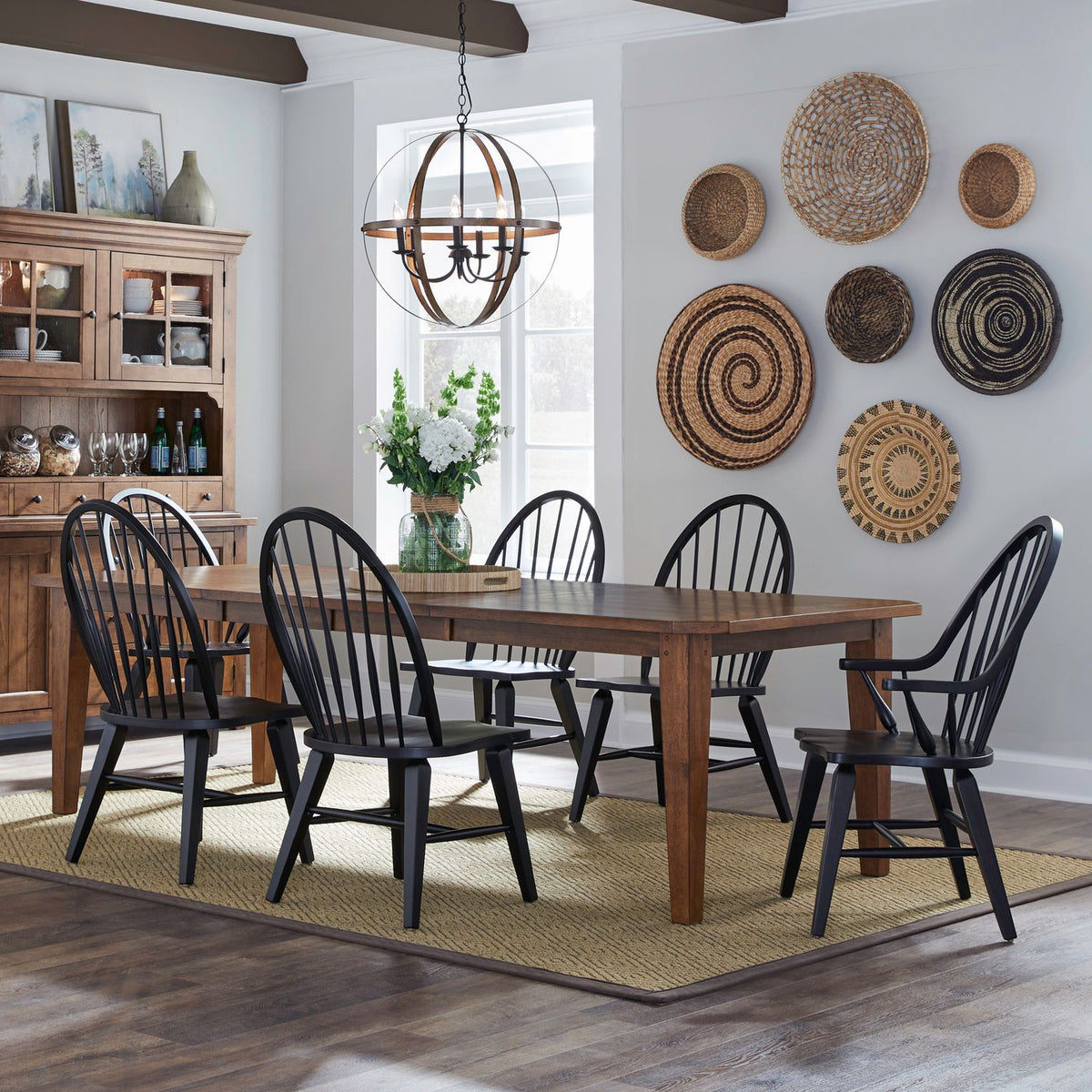 482-DR-7RLS - 7 Piece Rectangular Table Set - Liberty Furniture
