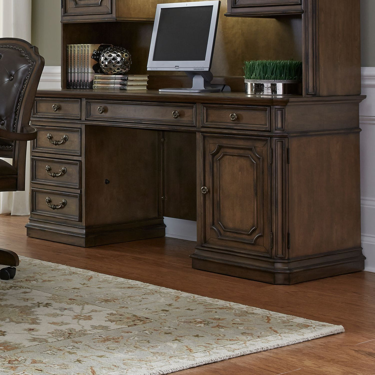 487-HO120B - Jr. Executive Credenza Base - Liberty Furniture