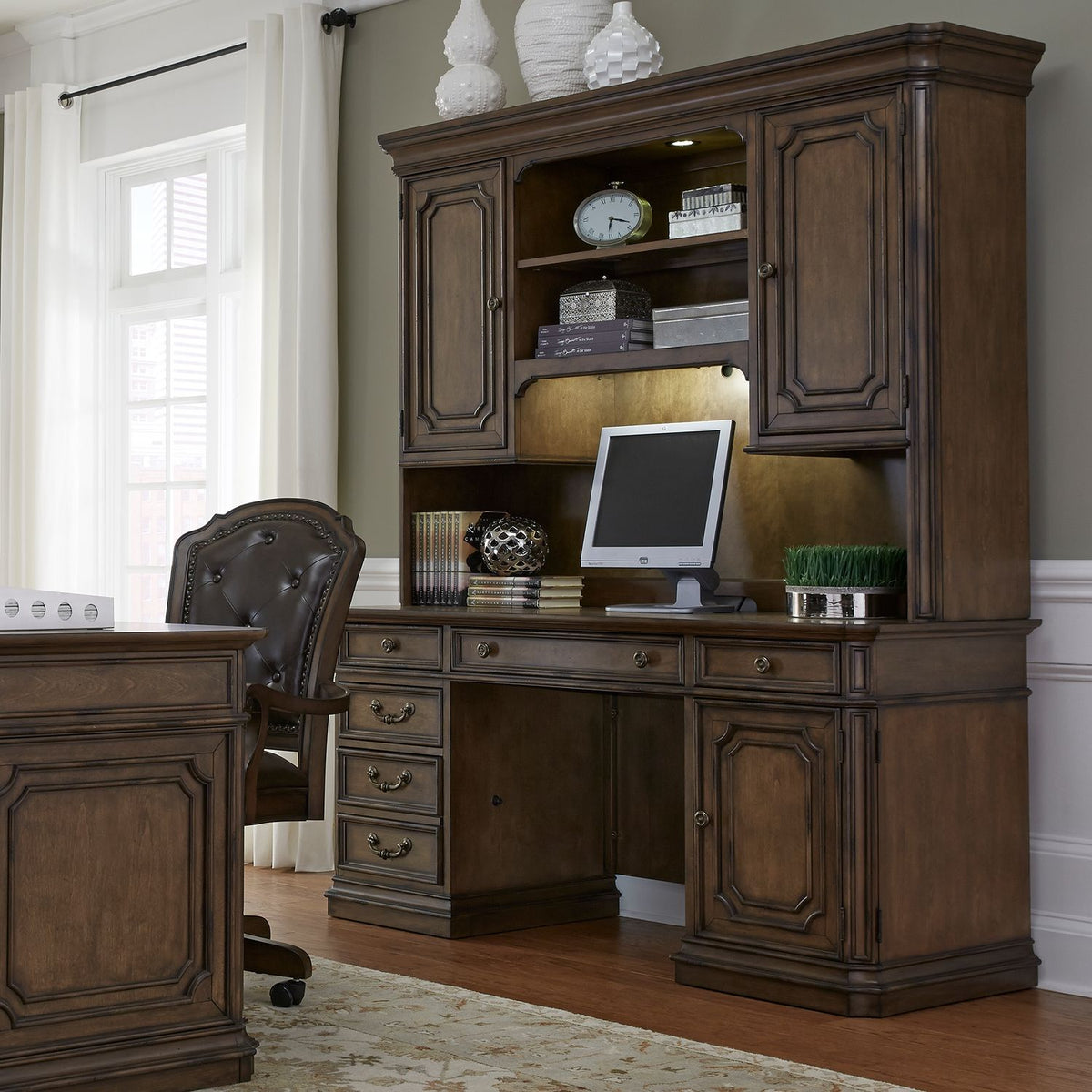 487-HOJ-JEC - Jr Executive Credenza Set - Liberty Furniture