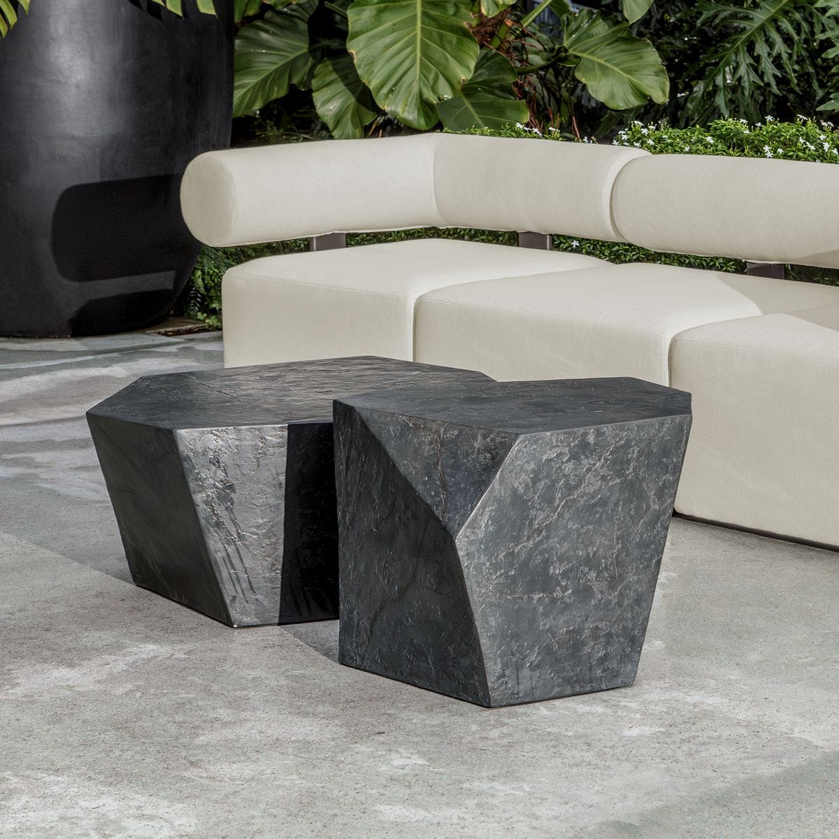 Parra Indoor-Outdoor Coffee Table, Slate