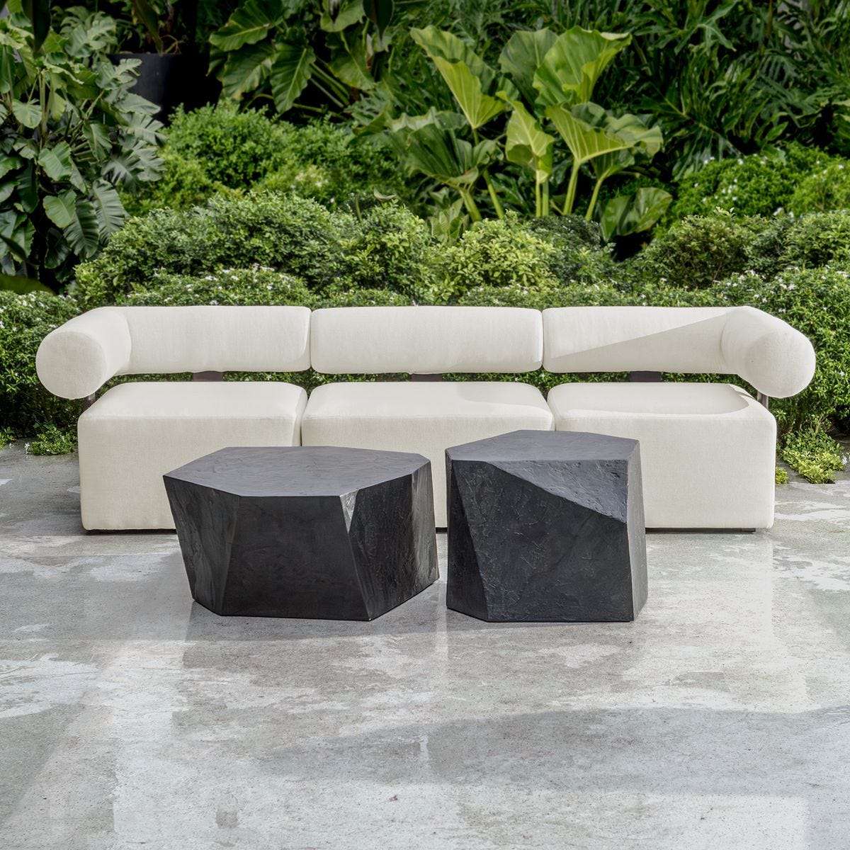 Parra Indoor-Outdoor Coffee Table, Slate