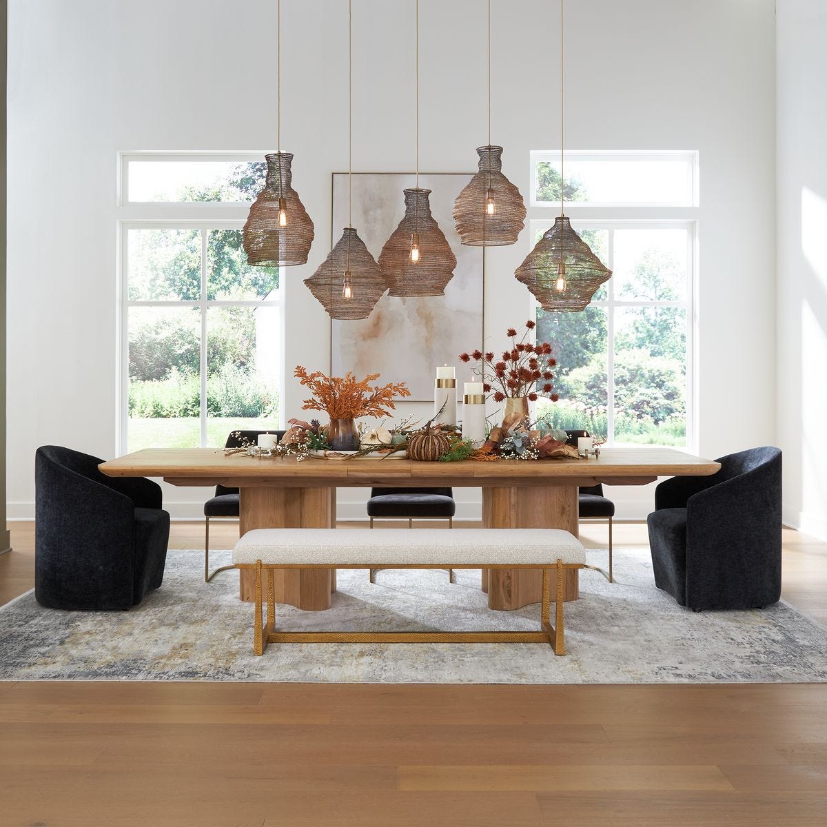 Cecelia Dining Table, 2 Cartons