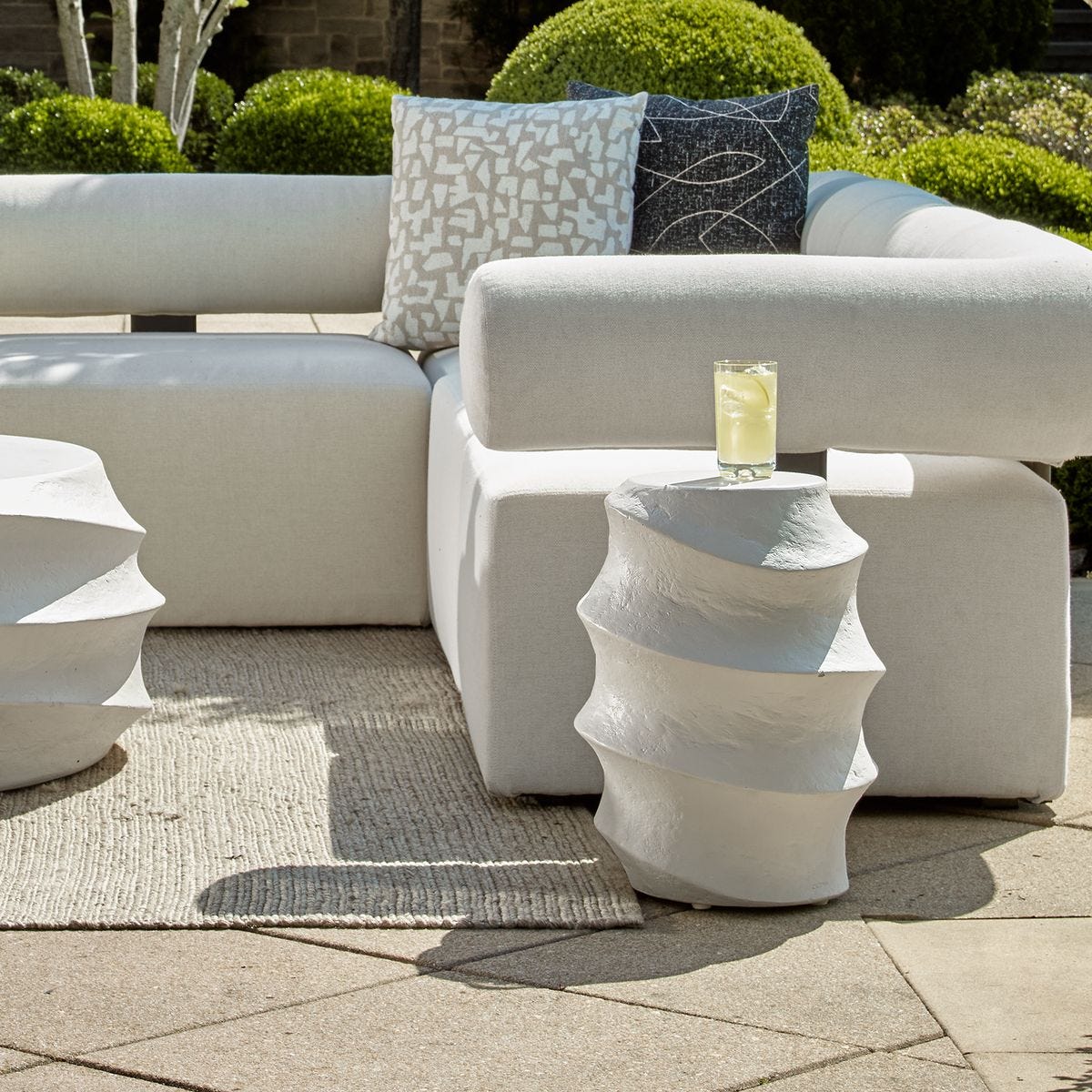 Winded Indoor-Outdoor Accent Table