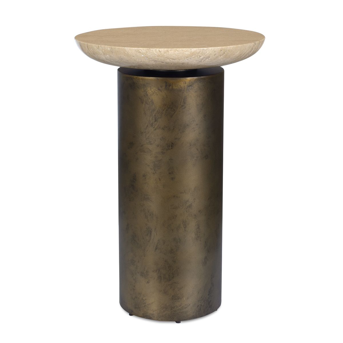 Oslo Indoor-Outdoor Accent Table, Brass, 2 Cartons