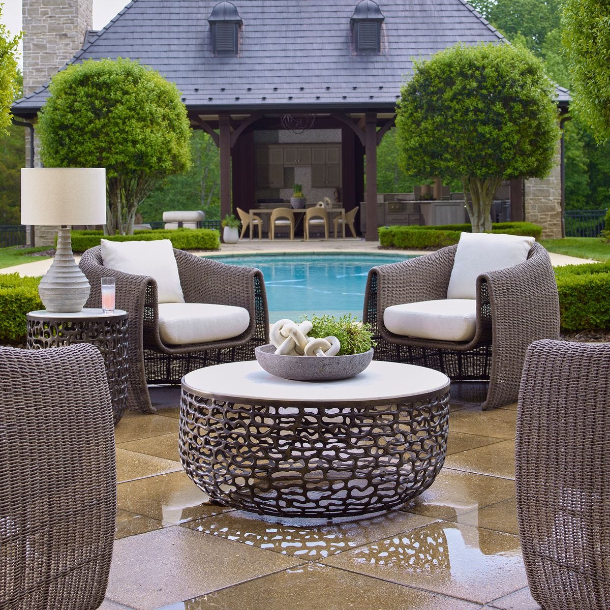 Sabena Indoor-Outdoor Coffee Table, 2 Cartons