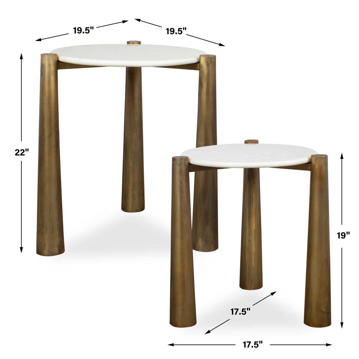 Claridge Nesting Tables, S/2