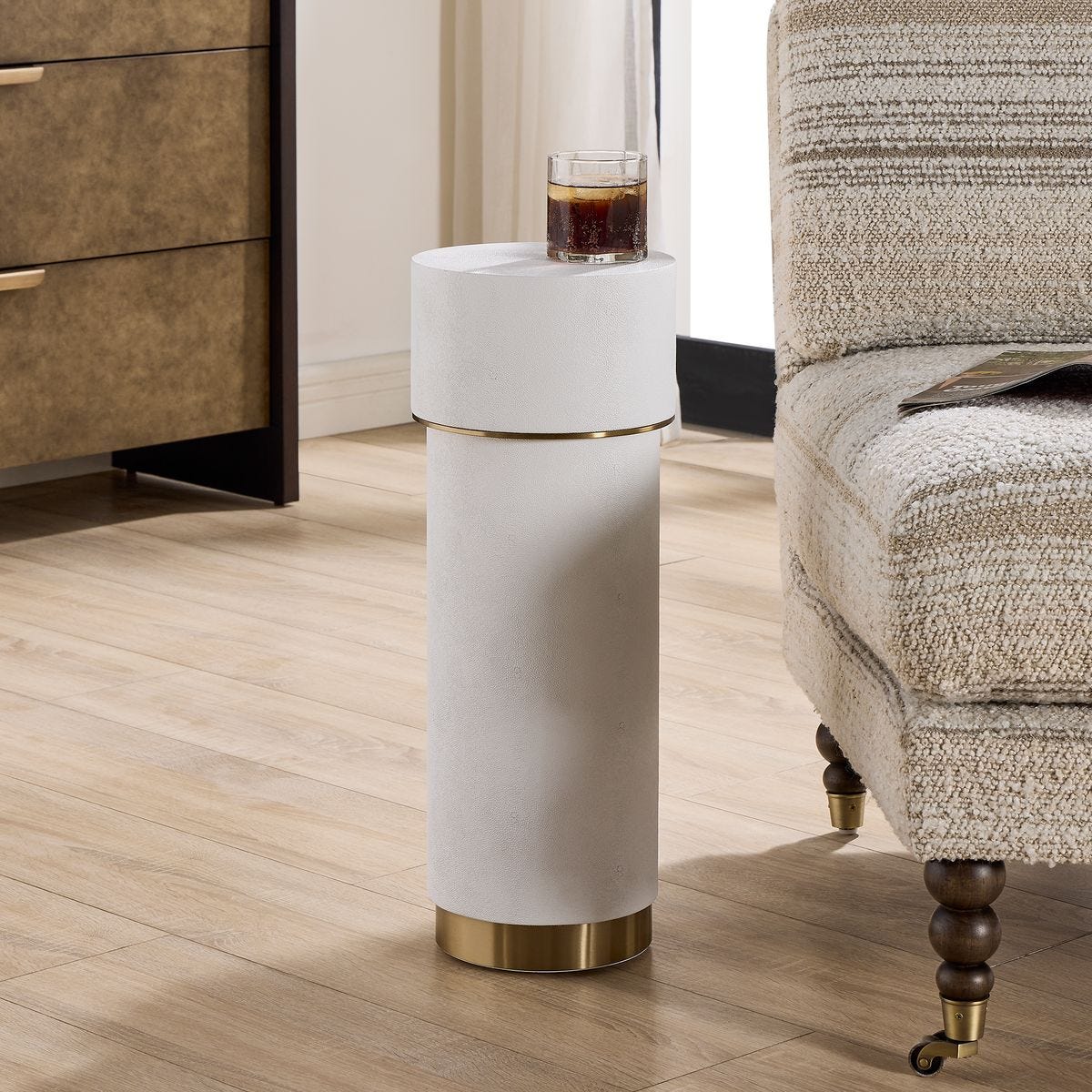 Wessex Drink Table, White
