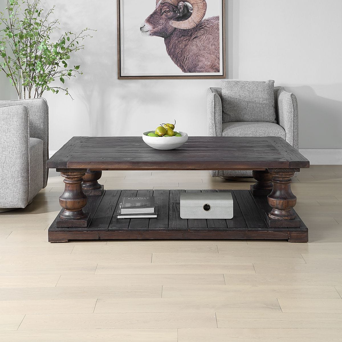 Stratford Coffee Table, Walnut