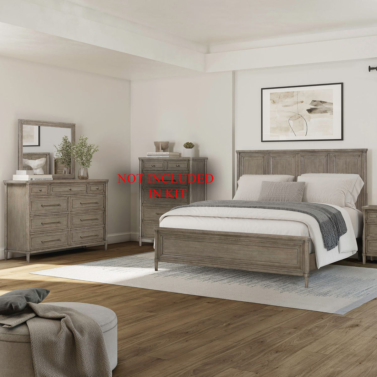 508-BR-CPBDM - King California Panel Bed, Dresser & Mirror - Liberty Furniture