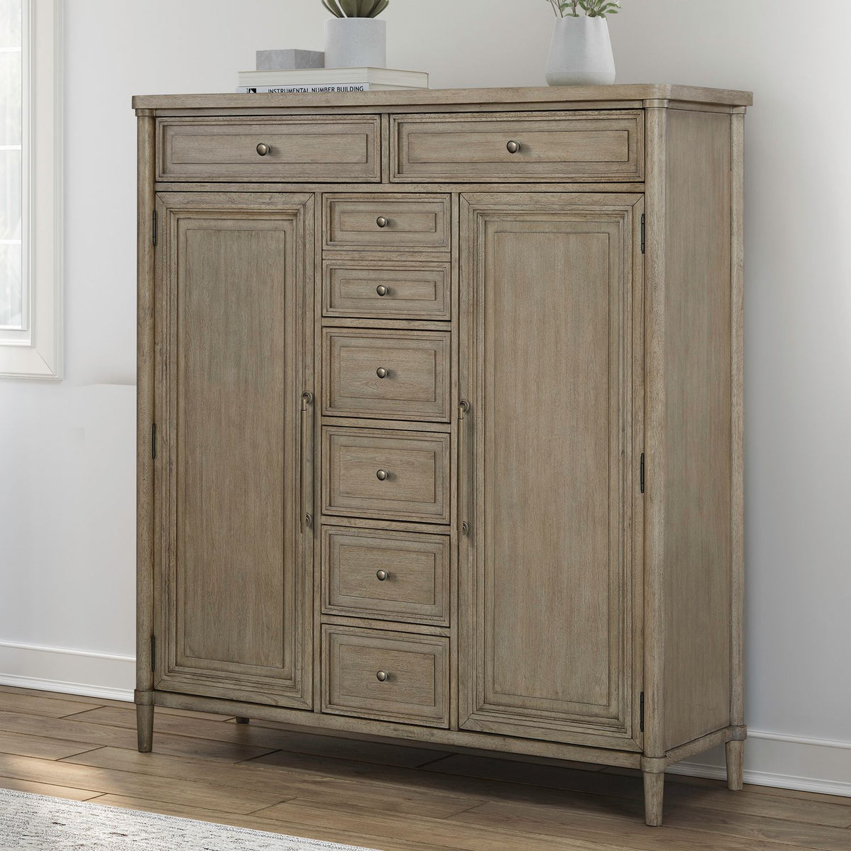 508-BR42 - 2 Door 5 Drawer Chest - Liberty Furniture
