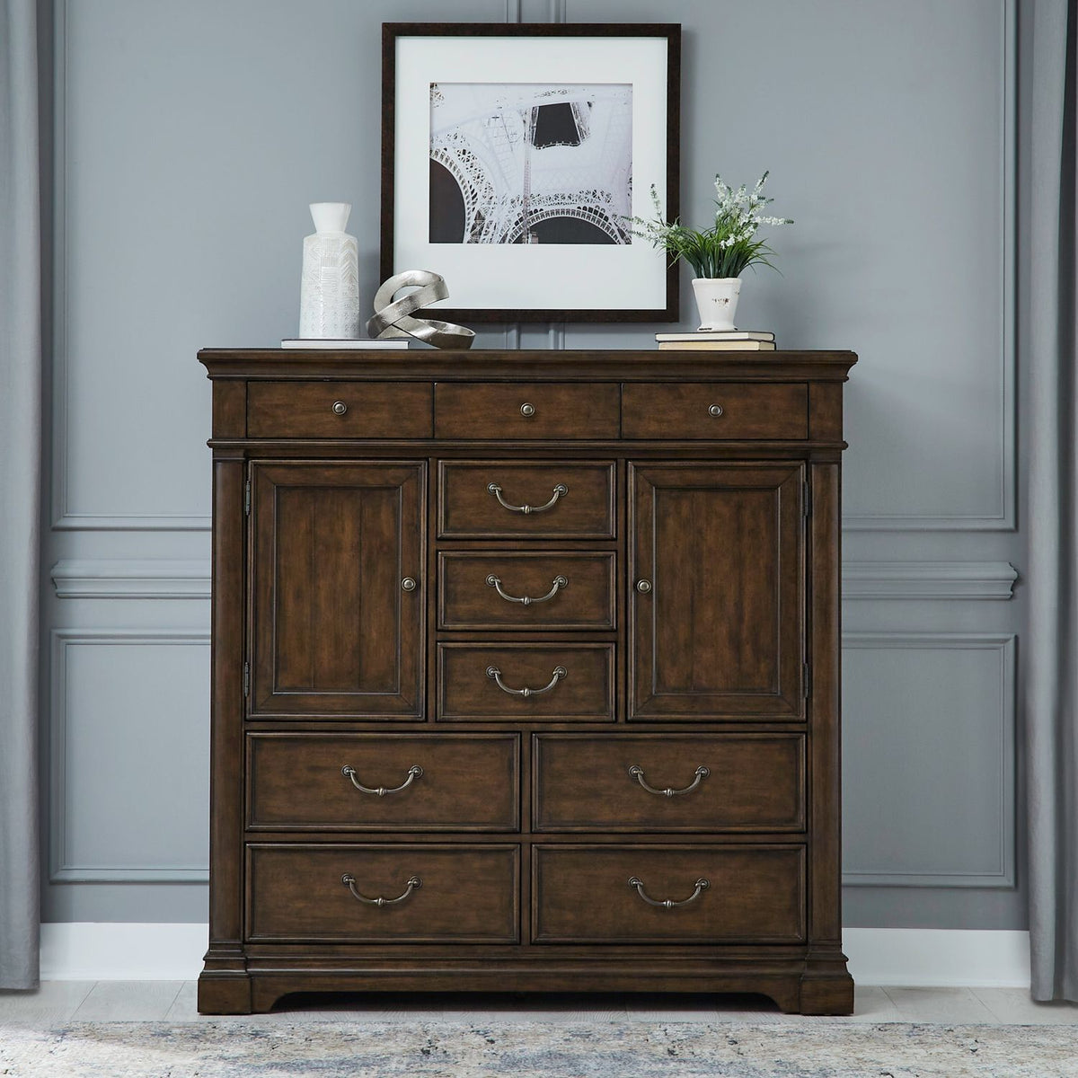 512-BR42 - 2 Door 10 Drawer Chest - Liberty Furniture