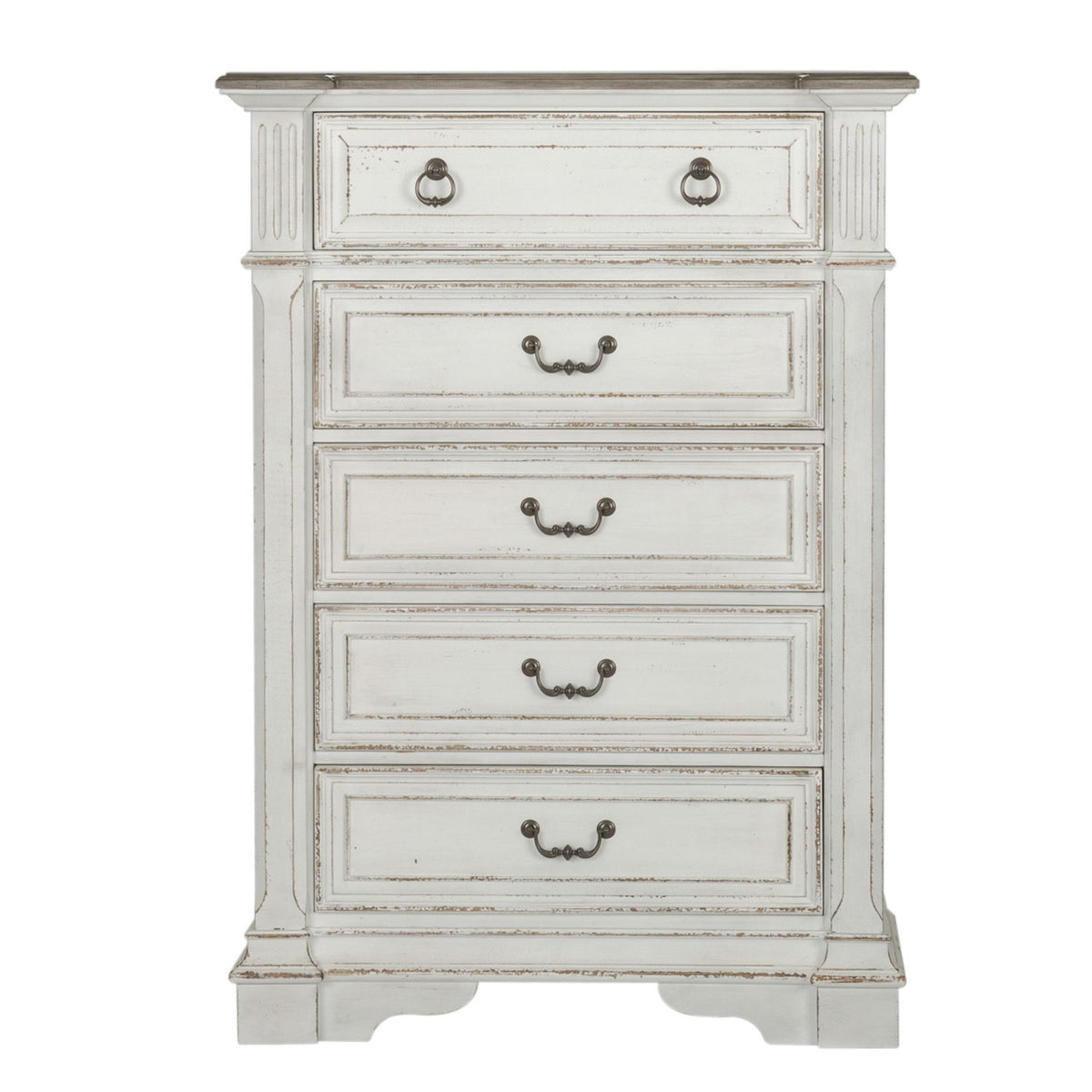 520-BR-CSLDMCN - King California Sleigh Bed, Dresser & Mirror, Chest, Night Stand - Liberty Furniture