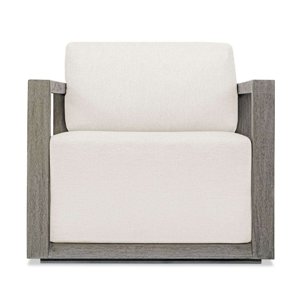 Remsen Outdoor Lounge Chair, Weathered Gray/Oyster