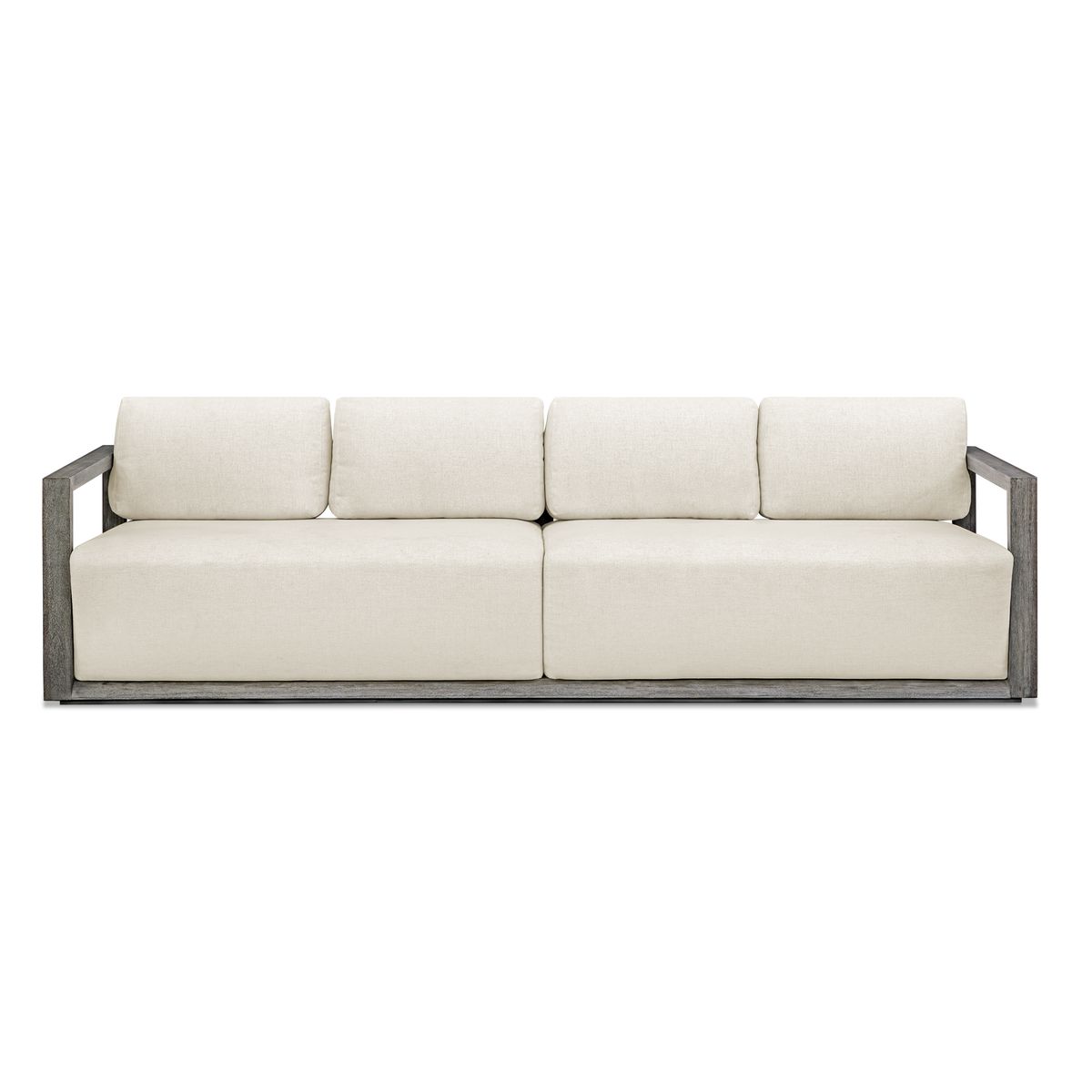 Remsen 4 Seater Outdoor Sofa, Weathered Gray/Oyster