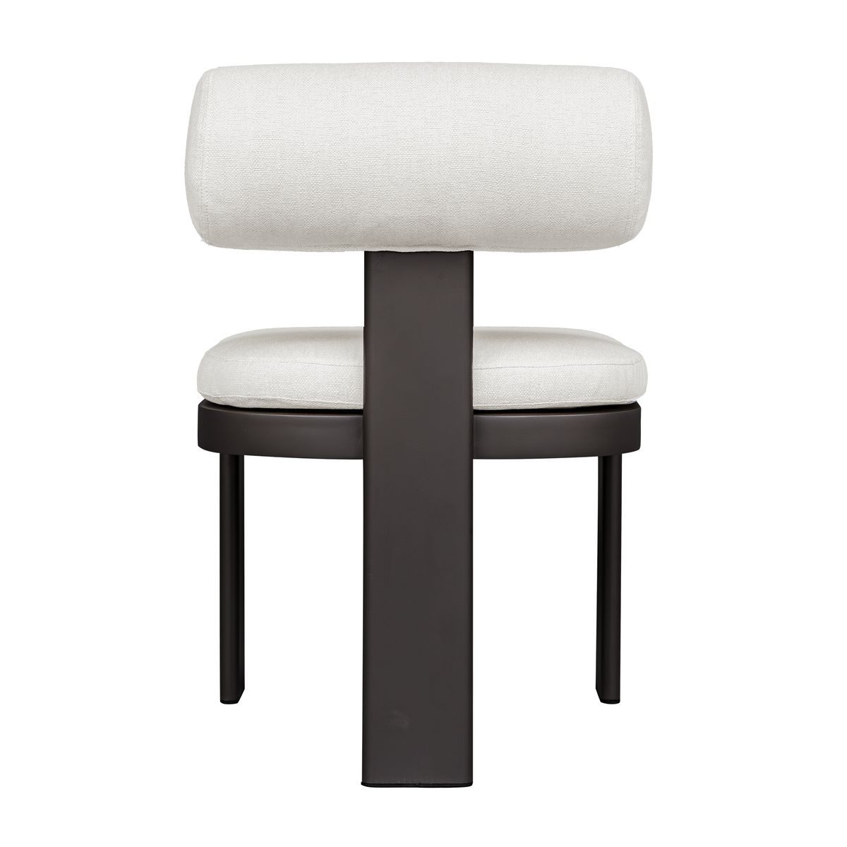 Bolster Back Outdoor Dining Chair, Oyster
