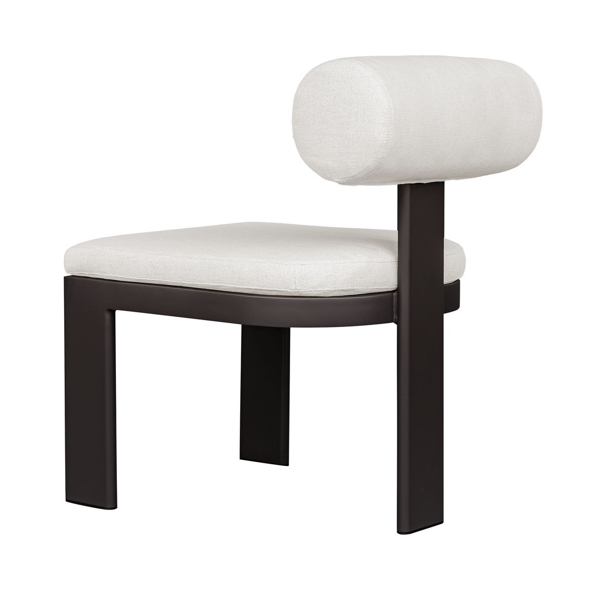 Bolster Back Outdoor Dining Chair, Oyster