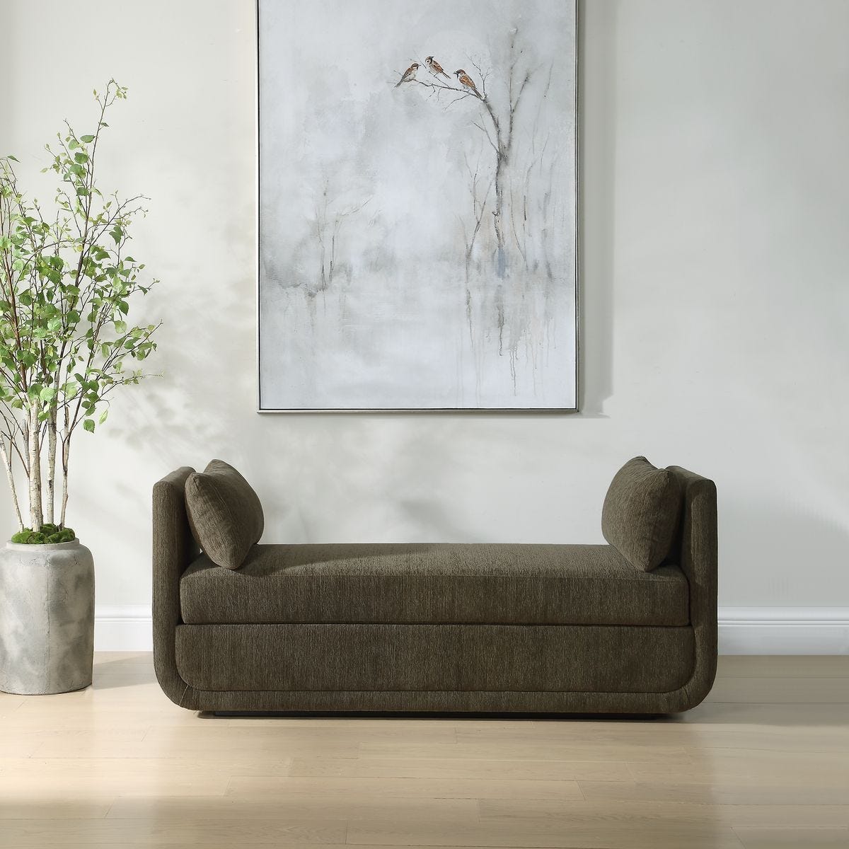Abound Oversized Bench, Herb
