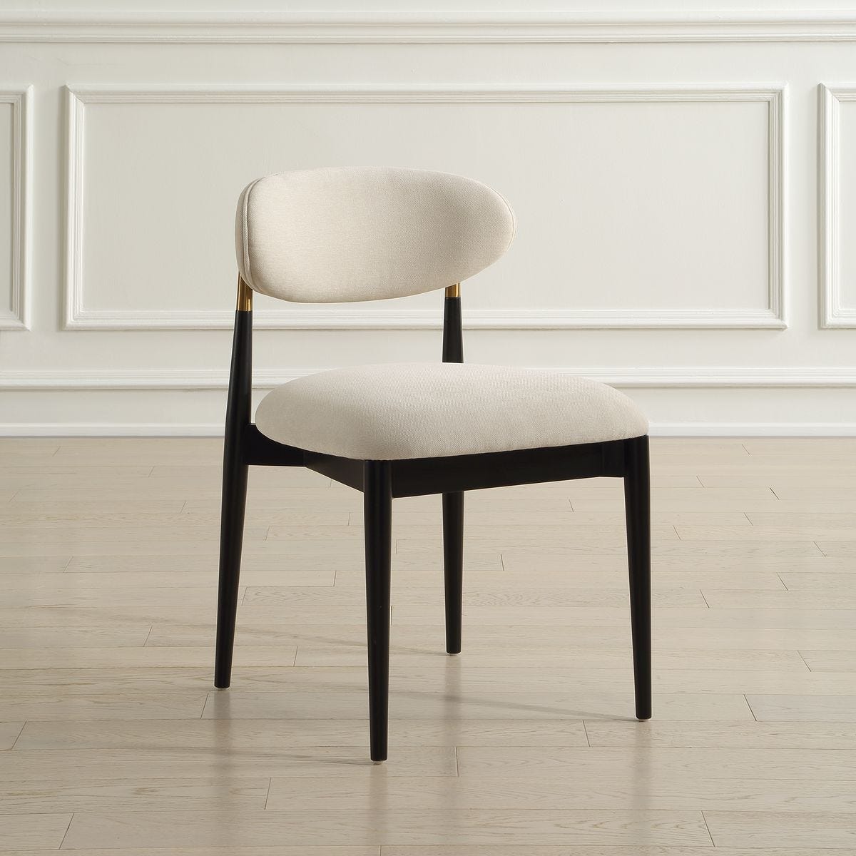 Moxie Armless Dining Chair, Black, 2 Per Box, Priced Each