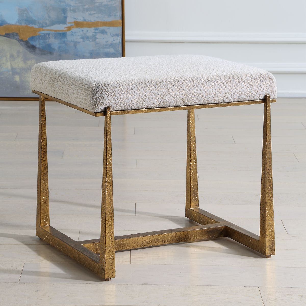 Midas Small Bench, Gold