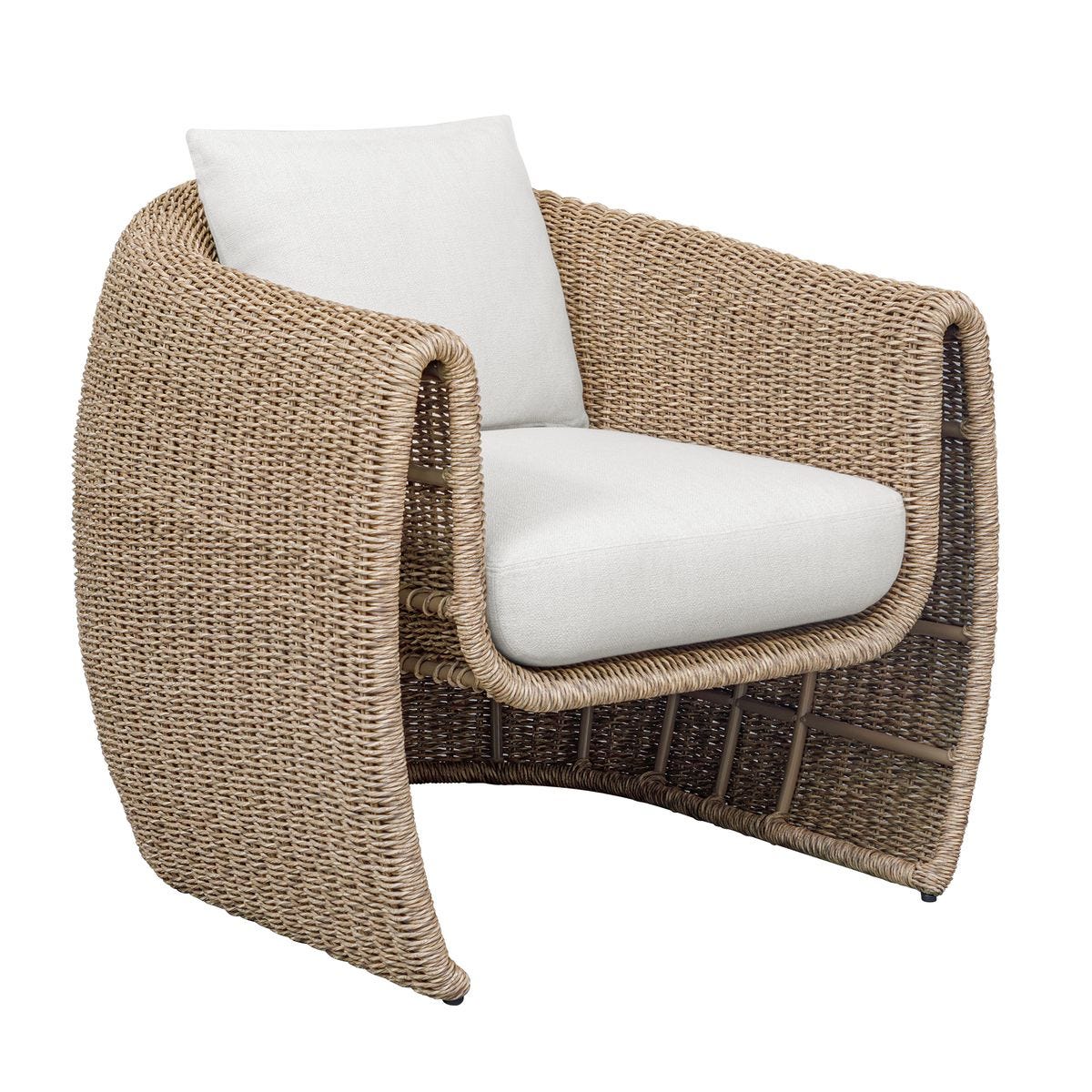 Tropic Outdoor Lounge Chair, Golden Flax