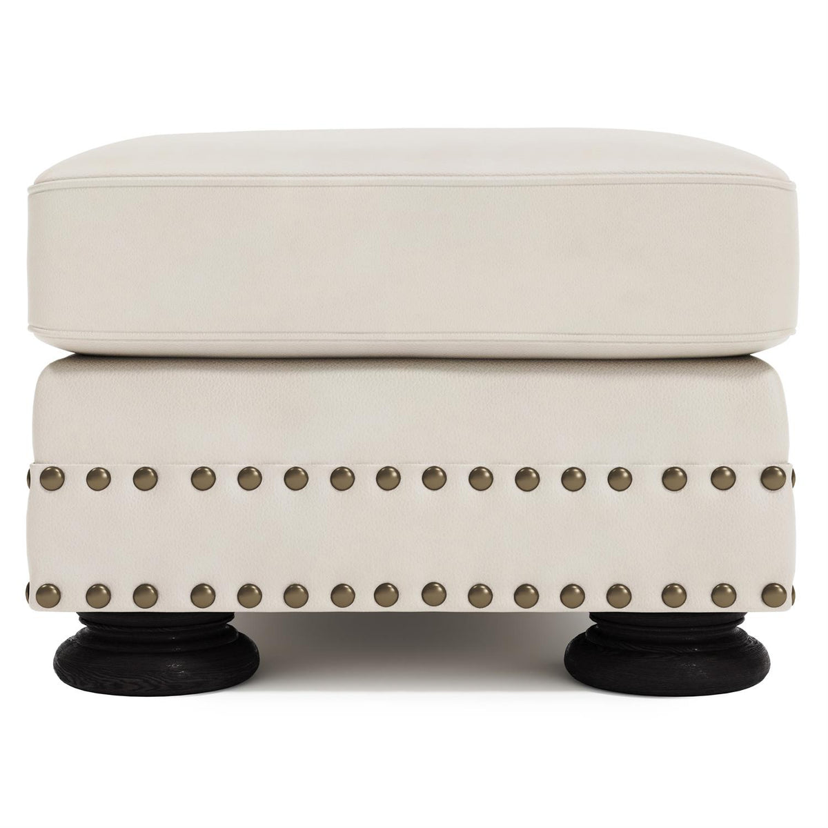 Foster Leather Ottoman