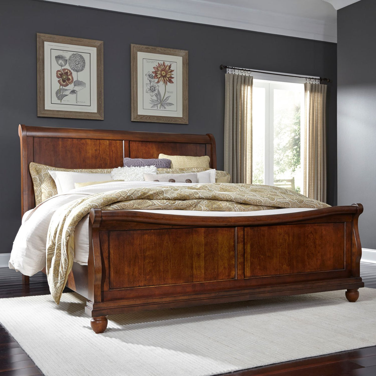 589-BR-KCS - King California Sleigh Bed - Liberty Furniture