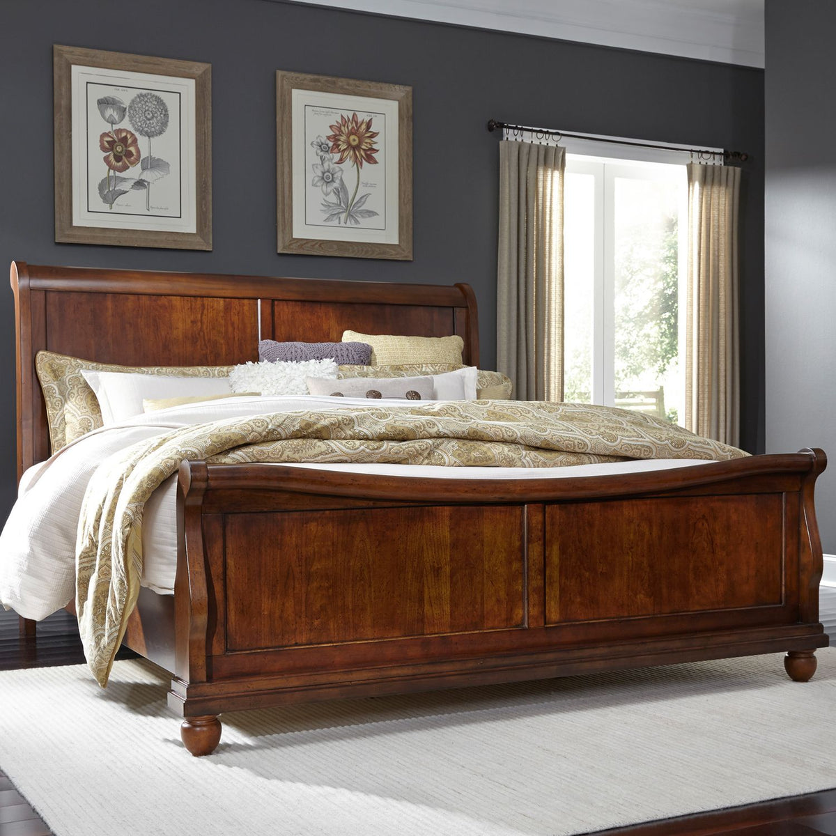 589-BR-KSL - King Sleigh Bed - Liberty Furniture