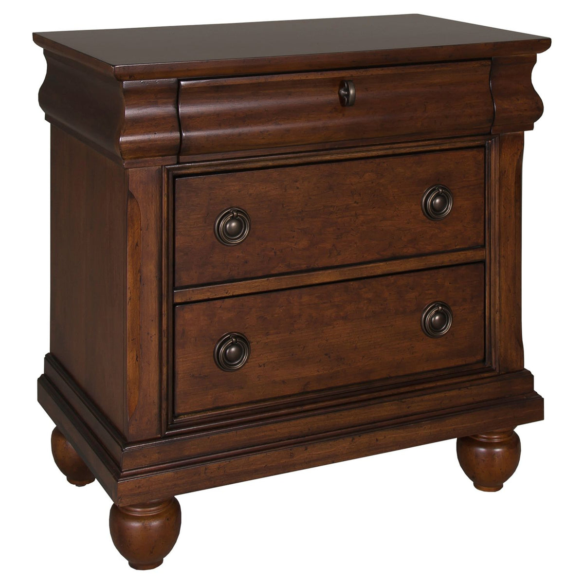 589-BR-KSLDMN - King Sleigh Bed, Dresser & Mirror, Night Stand - Liberty Furniture