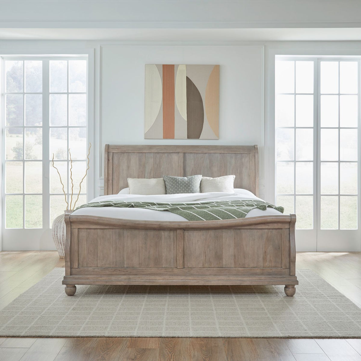 589WT-BR-CKSL - King California Sleigh Bed - Liberty Furniture