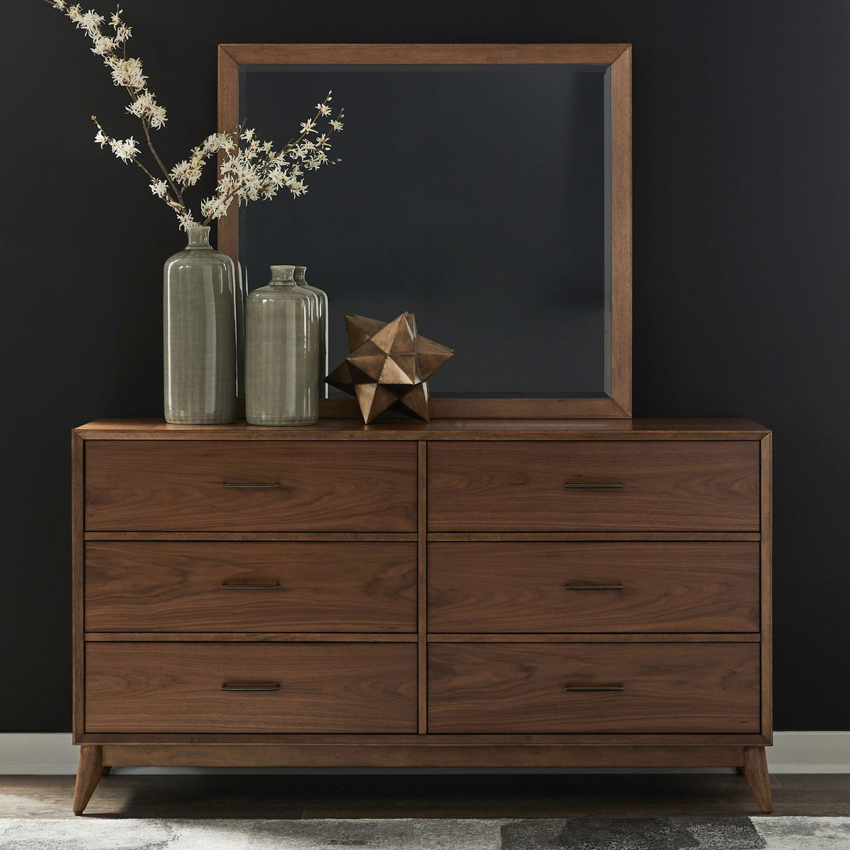 604-BR-DM - Dresser & Mirror - Liberty Furniture